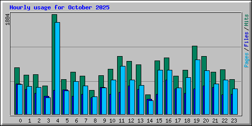 Hourly usage for October 2025